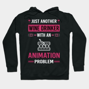 Wine Drinker Animation Hoodie